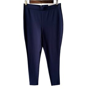 Chico’s Pants Ponte Leggings Navy Blue Preppy Academia Business Cocktail Size 4